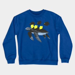 Hawaiian Sea Turtle & Fish Crewneck Sweatshirt